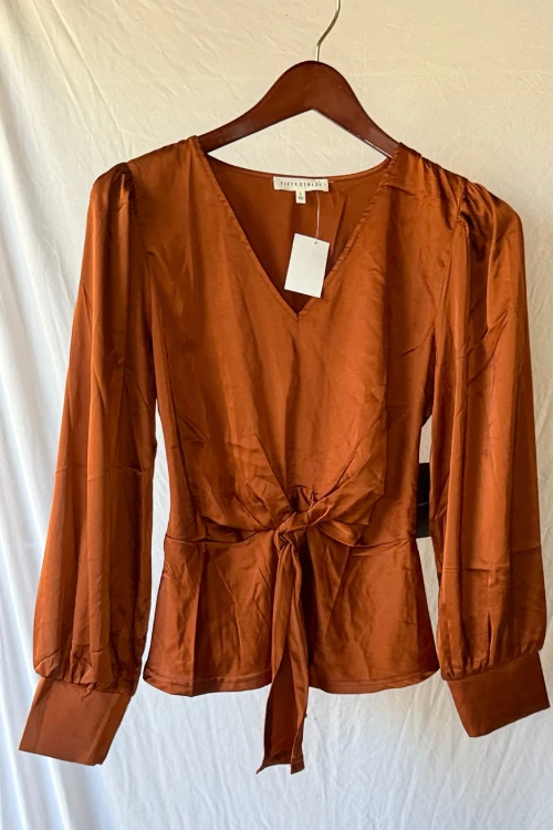 Blusa Oxido Amarre frontal
