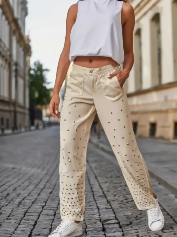 Pantalon Jeans con Remache