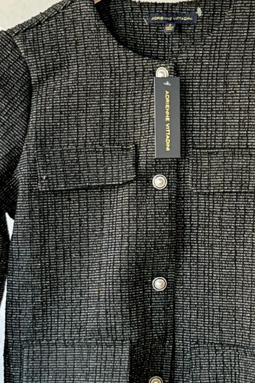 Saco vestir Negro textura