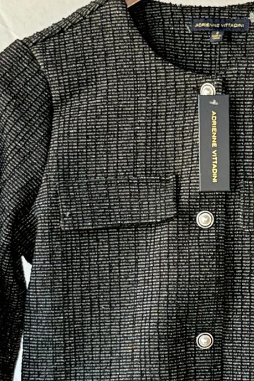 Saco vestir Negro textura