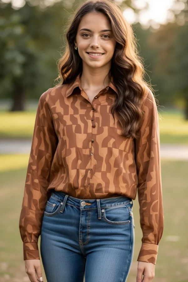 Blusa Estampada Estructural