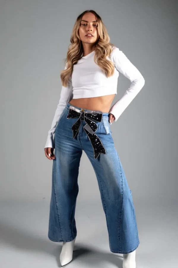 Pantalon Jean con Moño