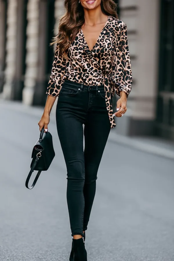 Blusa Estampada Leopardo
