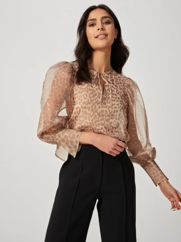 Blusa animal Print de Organza