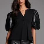 Blusa con Mangas Vinil